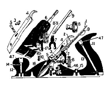 Stanley Plane Parts Diagram.